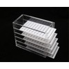 Acrylic 5 Layers clear Eyelash Storage Box, Makeup Display Container,