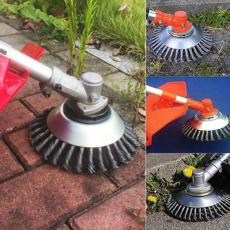 Indestructible Steel Wire Grass Trimmer Head,Weed Wacker Blade Eater, Weed