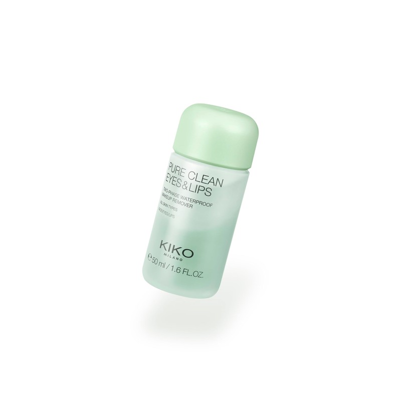 KIKO Milano Pure Clean Eyes&Lips Mini, Mini Two-Phase Make-Up Remover