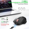 Mouse Inalámbrico M100 Ratón Bluetooth + 2.4g Recargable Silencioso Ergonómico
