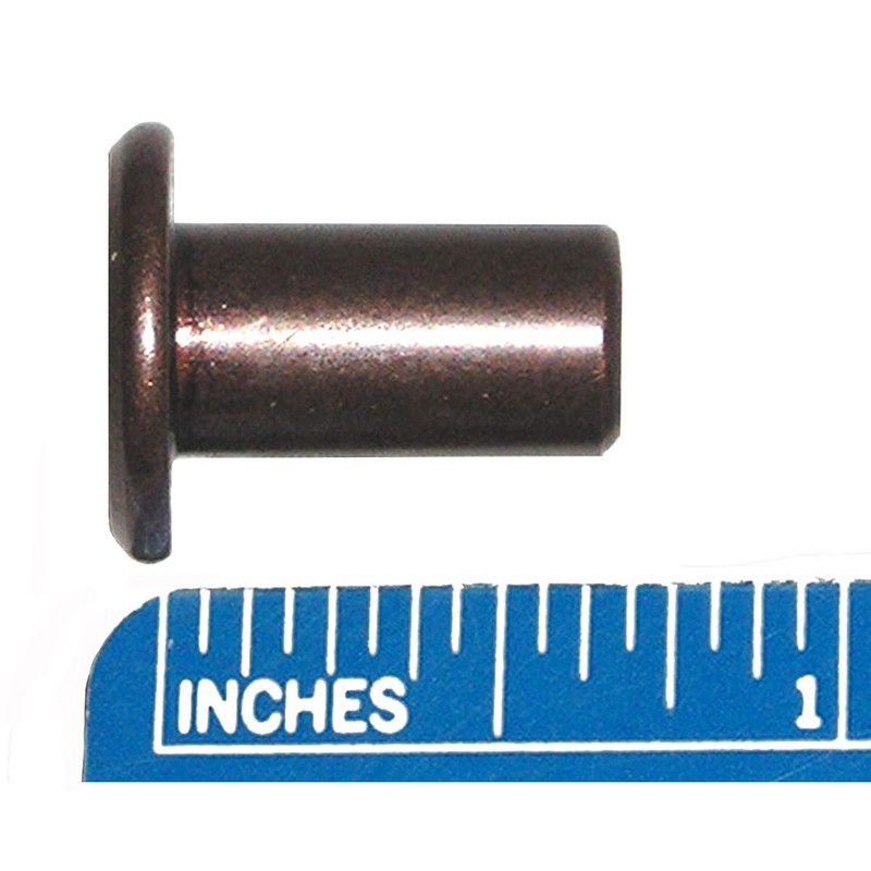 1/4" Furniture Connector Cap Flat Head Nuts - Dark Bronze