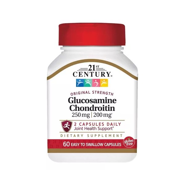 21st Century Glucosamina Condroitina Potente Artitris 60 Tabletas Eg G14 Sabor Sin Sabor