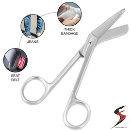 Lister Bandage Scissor S.Steel First Aid Dressing Student Nurse Paramedic 5.5