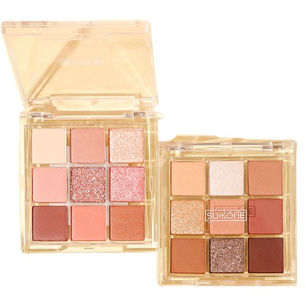 SUIKONE Eyeshadow Palette, 9 Colors, Eyeshadow Cosmetics, Makeup Palette, Eye