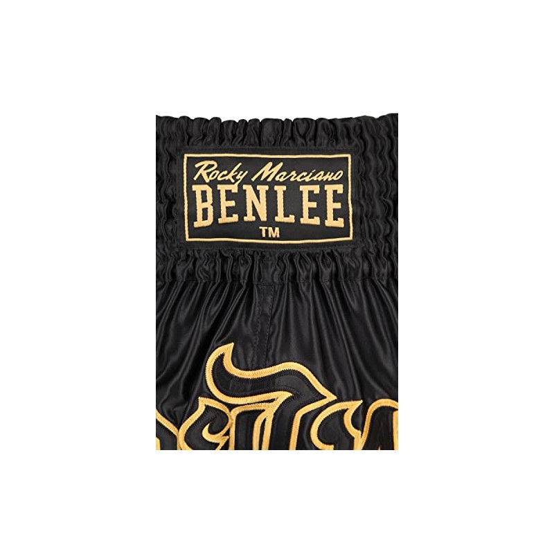Benlee Men Boxing Shorts Thai Goldy, Size:M, Color:black/gold