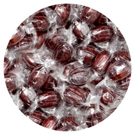 Root Beer Barrels Hard Candy - 4lb Bulk Bag (Approximately 260 pcs) - Old Fashioned Hard Candy - Individually Wrapped Bulk Candy - The Hampton Popcorn & Candy Company