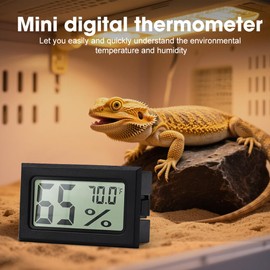 yotutun Pack of 5 Mini Digital Thermometer LCD Indoor Hygrometer Humidity Meter Indoor Reptiles Digital Hygrometer Thermometer Greenhouse for Reptile Incubator Aquarium Incubator Incubator Aquarium