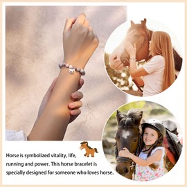 DiRikiss Horse Gifts for Girls 8-10-12 Horse Bracelet Stuff Teen Teenage Girls Birthday Graduation Christmas Gifts for Horse Lover Birthday Party Supplies for Girls Jewelry