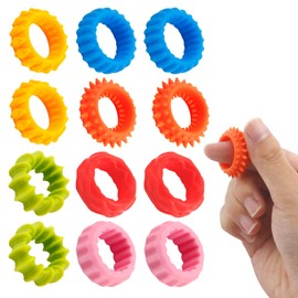 Sensorisches Fidget Toys, Anti-Stress-Spielzeug, 12 Stück, aus Silikon, perfekt zur Beruhigung von ADHS, zur Verbesserung der Konzentration, buntes Anti-Stress-Spielzeug für Kinder