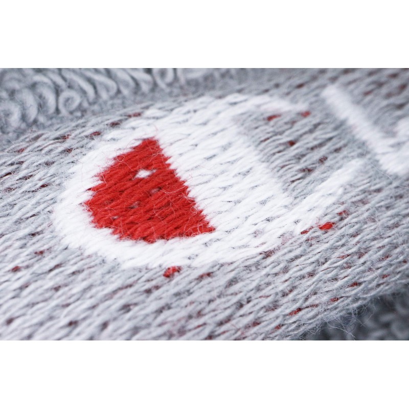 Champion 5065003400 Face Towel, Two-Tone Logo, Gray