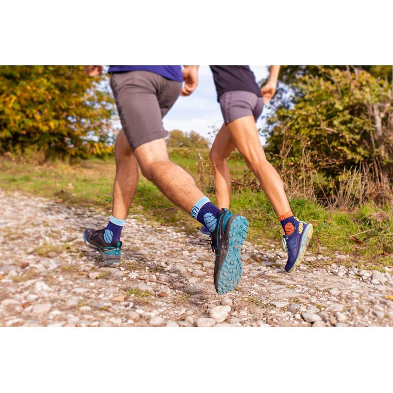 【SIDAS】Sidas Trail・Protect 321416 Running Socks, Odor-Resistant, Protective, Slightly Long Short