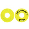mxuteuk 10pcs 22mm Push Button Switch Emergency Stop Sign for