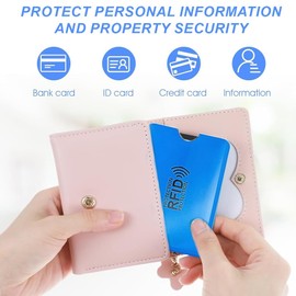 COYUN 24 Pcs RFID-Kartenhalter, Blockierende Hüllen für Kreditkarten, Bunte Kartenhüllen, ID-Kartenschutz, Schutzhülle Kreditkartenhülle Bunt, Diebstahlsichere Geldbörsen für Damen und Herren