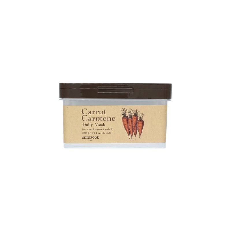 Skinfood Carrot Carotene Daily Mask 30 Sheets Moisture Pack Olive