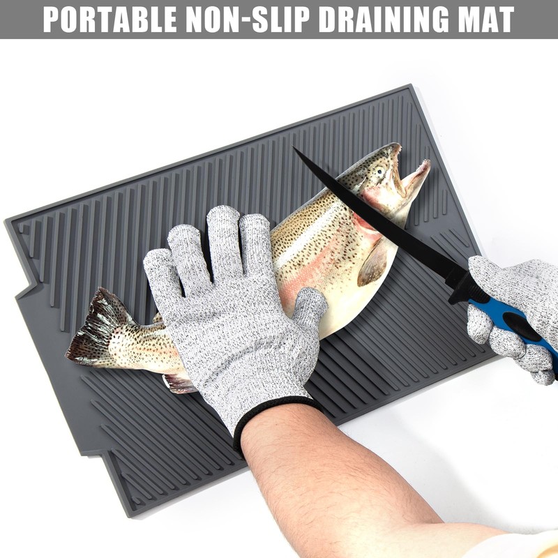 GPUSFAK 10 Pieces Fillet Set, Stainless Bait Knife With Sharpening