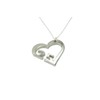 25 Year Wedding Anniversary Necklace - Heart Shaped with 25