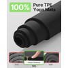 YOTTOY Large Yoga Mat (75 * 52 * 1/2inch),Extra Wide