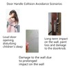 Door Stopper, Door Stopper Lever Set of 10, Door Handle