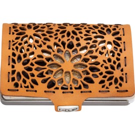 I-CLIP Original Wallet with Coin Compartment, Leather Wallet, Credit Card Holder with Money Clip, High-Quality Wallet, Slim Wallet, Desert, Modern