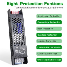 12V 150W Power Supply, 12 Volt 12.5A DC Power Supply, AC 100-250V to DC 12V Converter Transformer, LED Driver, Switching Power Supply for Strip Lights, Lighting Fixtures, Industrial Projects, Radio