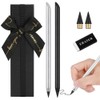 AUAUY 2 PCS Metal Inkless Pencil, Reusable Everlasting Infinity Pencil,
