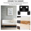 DOITOOL 2sets Tile Hanging Code Wall Tile Hooks Ceramic Bracket