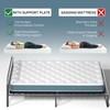 Yarfyk Large Double Bed 10MM, Folding Spring Box, Light and
