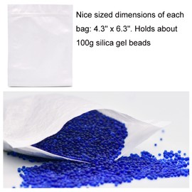 Wisesorb 2LBS Premium Indicating Silica Gel Beads (Blue to Pink), Reusable Desiccant Dehumidifier with 5pcs Resealable Nonwoven Zip Bags