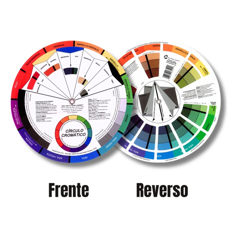 5pzs Círculo Cromático Profesional Rueda De Color En Español
