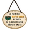 schilderkreis24 Tin Sign Funny Saying "Eine Kiste Bier zu tragen.."