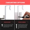 Over-The-Door Hooks (Heavy Duty) Metal for Thick Doors | Adjustable