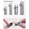 Tikey Titanium EDC Pill Container, Waterproof Keychain Capsule, Pocket Purse