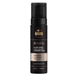 Le Tan Uber Dark Self Tanning Foam Ash Base Dark Cool - Brown Tan 6.7 Ounce