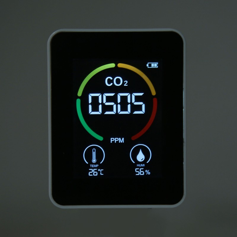 Carbon Dioxide Detector Large Screen Semiconductor Sensor Air Quality Monitor