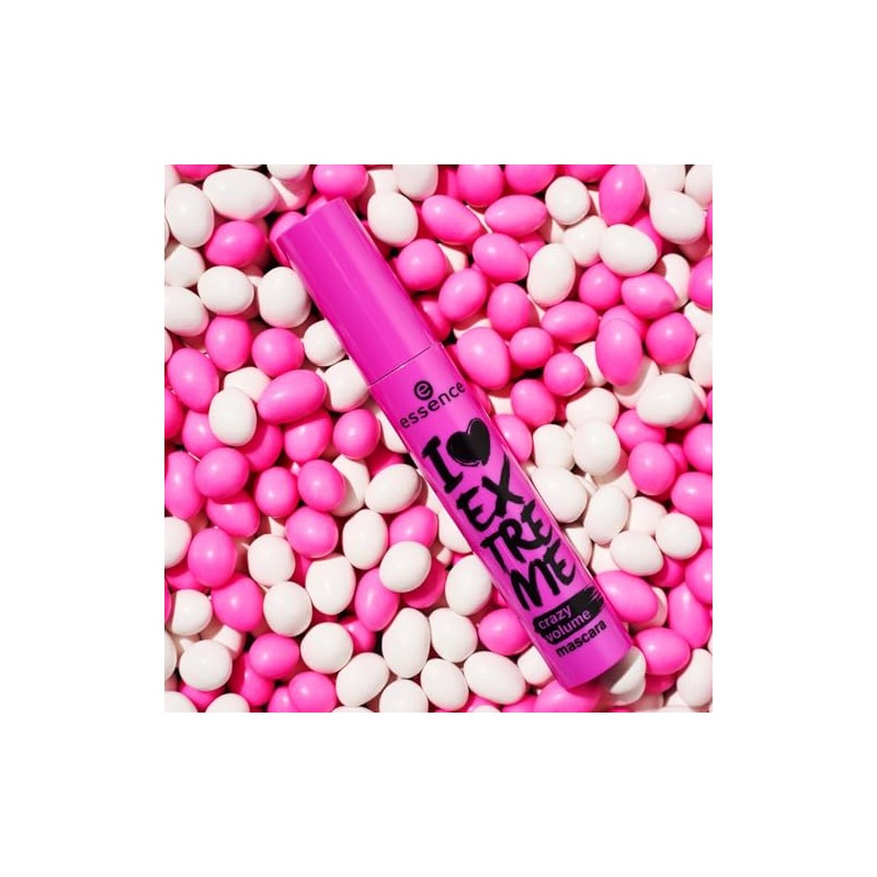 essence I LOVE EXTREME crazy volume mascara (Negro, 2 Unidades)