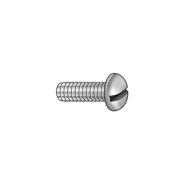 #10-32 x 5/8" Round Head Slotted Machine Screw, 100 pk.