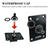 Momentary Toggle Switch, SPDT 3 Pin (ON)-Off-(ON) Toggle Switch, 12V