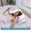 HunnmingRe Cervical Pillow Case Comfortable and Breathable Pillowcase with Zipper(Only