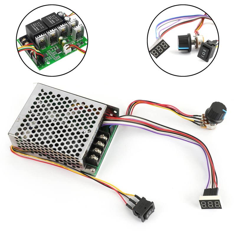 Areyourshop DC 10-55V MAX 60A PWM Motor Speed Controller CW