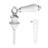 Ceramic Flush Handle, Universal Fit Lever with Anti-Slip Grip, Rust-Resistant