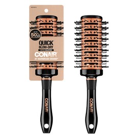 Conair Vented Copper Collection Round Brush for Blow Drying and Styling - Quick Blow Dry Brush
