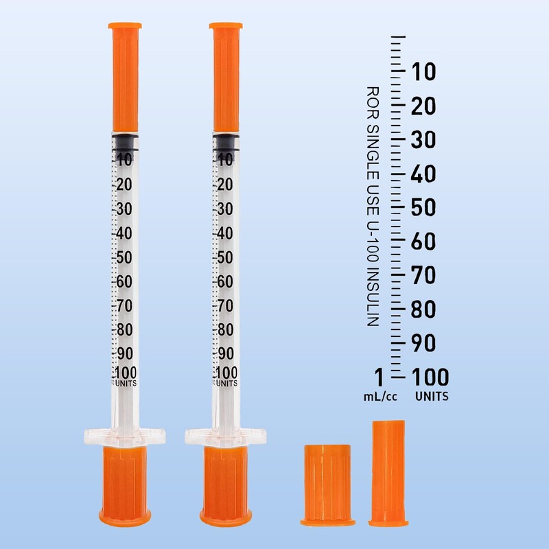 U-100 1ml/cc 31G 1/4 inch (6mm) Needles,Individually Wrapped Pack of