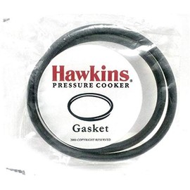 HAWKINS Rubber Gasket Sealing Ring for 2-4 L Pressure Cookers (Black) - Set of 2