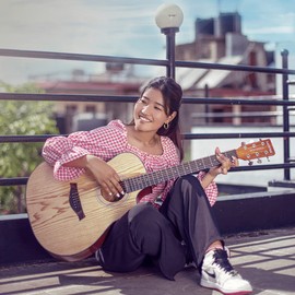 Kadence Acoustica Series Acoustic Electric Guitar - Electric Acoustic Guitar (Ash Wood) - Semi Acoustic Guitar with Pickup & Inbuilt Tuner - Electro Guitars for Beginners & Professionals