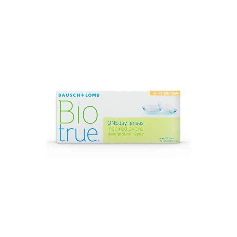 Biotrue OneDay for Astigmatism, Dp:3.00Bk:8.40Zl:-2.25Ax:20.00Dm:14.50