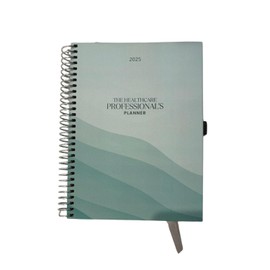 Ambassadr Pro The Healthcare Professional’s Planner 2025, Weekly, Monthly, and Yearly Organizer, Spiral Hardcover Notebook for Nurses, Therapists, and Home Health Professionals Tracker Journal, Work Life Balance and Self Care (Teal)