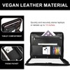 Leathario Portfolio Binder, Includes 10 Sheet Protectors and 3 Notepads,