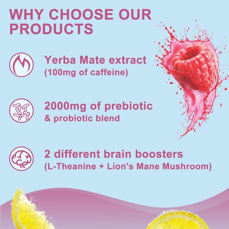 Super Yerba Instant Tea – Raspberry Lemonade | Natural Brain