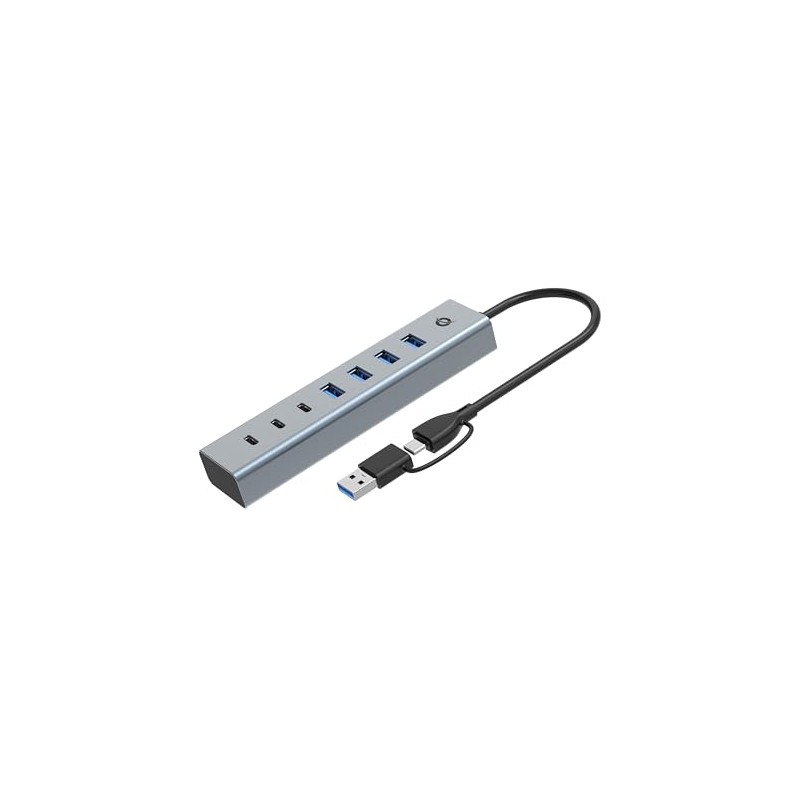 CONCEPTRONIC HUBBIES20G 7-Port USB 3.2 Gen 1 Hub, 5Gbps, USB-C