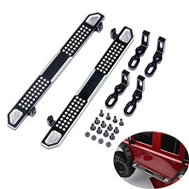 ZuoLan 1 Pair Metal Side Pedal Board for 1/10 Scale RC Crawler Car 1/10 RC Crawler Traxxas TRX-4 Trx4 Bronco Upgrade Parts (A style)